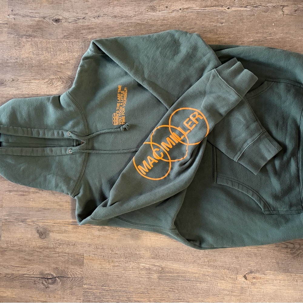 Mac Miller 2019 Swimming Album Merch Take a Little Time Green Hoodie